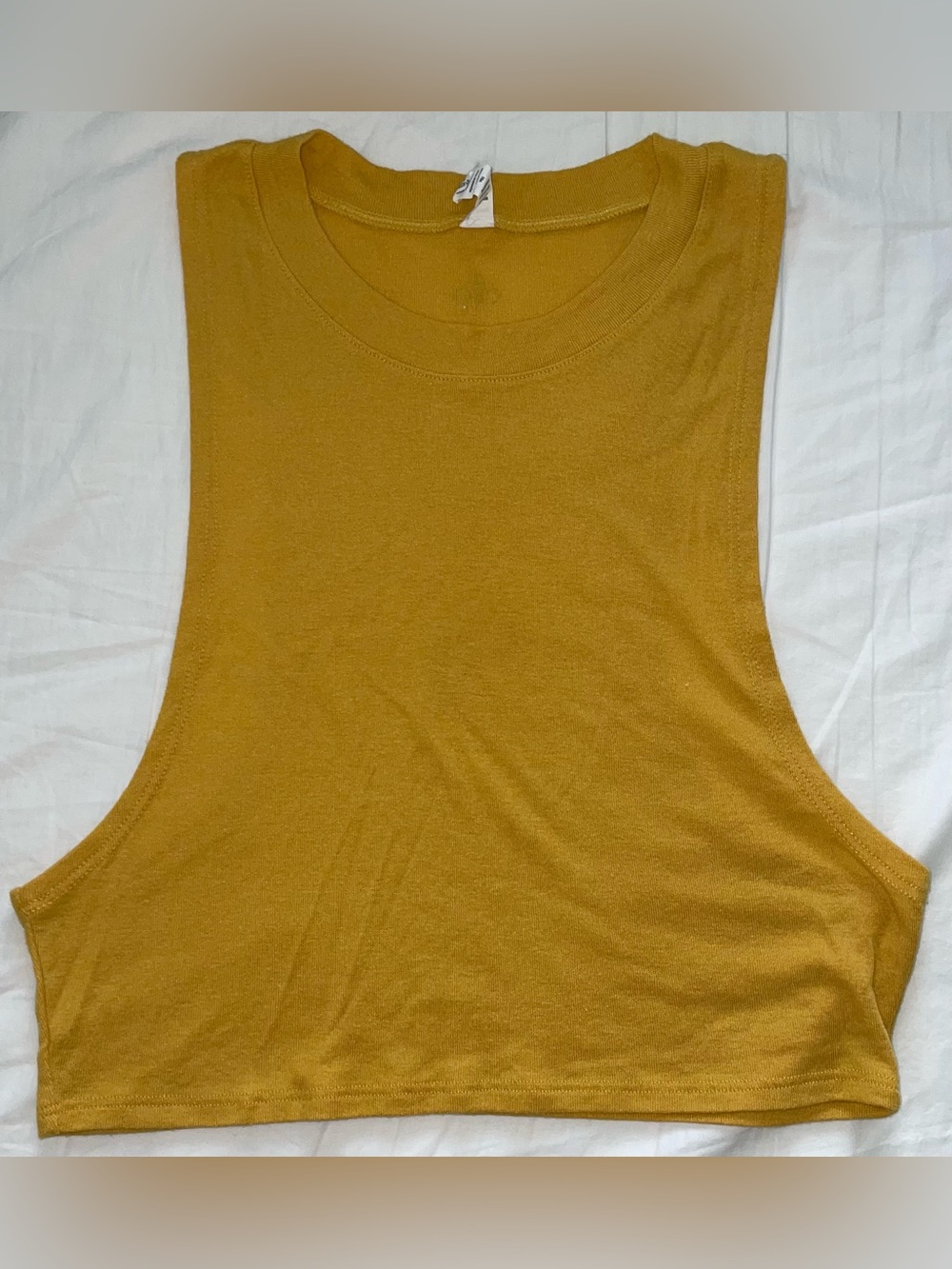 Alo Yoga Women’s Crop Muscle Tee Tank Top XS Cotton Blend Shirt